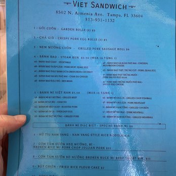 Viet Sandwich - Vietnamese Near Me - Tampa, Florida