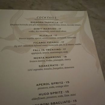 Via Triozzi - Menu - Italian Near Me - Dallas, Texas