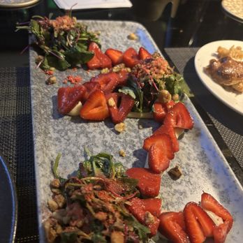 The Edge Steakhouse - Strawberries and Brie salad - American Near Me - Rancho Mirage, California The Edge Steakhouse - Strawberries and Brie salad - American Near Me - Rancho Mirage, California