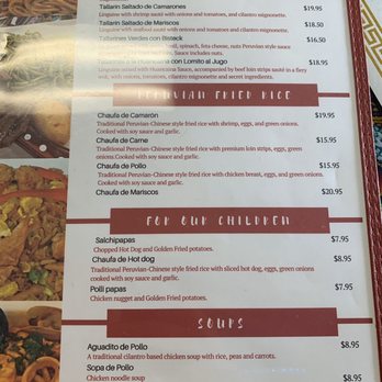 Andes Peruvian Cuisine - Menu (5/6) - Peruvian Near Me - Phoenix, Arizona