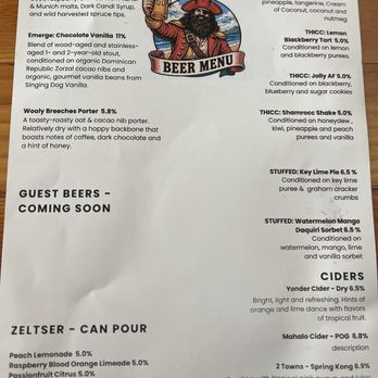 Claim 52 Brewing - Beer menu as of 5-21-26 - Brewpubs Near Me - Newport, Oregon