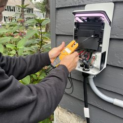 Shamrock Electric - One of my clients got a gorgeous new electric Rivian. I was more than happy to add a 50 AMP EV charger.