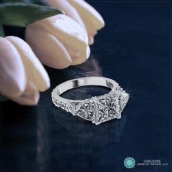 14k diamond ring