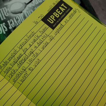 Ameci Pizza Kitchen - Me journaling at their table - Pizza Near Me - La Crescenta, California Ameci Pizza Kitchen - Me journaling at their table - Pizza Near Me - La Crescenta, California