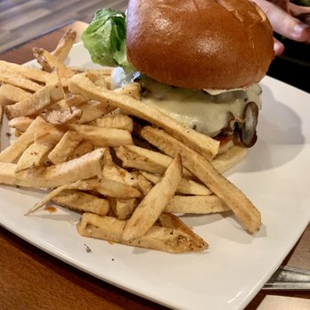 Luka's Restaurant & Bar - Mushroom Swiss burger and fries - American Near Me - Jackson, California