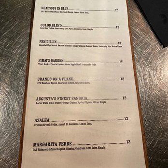 Craft & Vine - Cocktail menu - Tapas Bars Near Me - Augusta, Georgia Craft & Vine - Cocktail menu - Tapas Bars Near Me - Augusta, Georgia