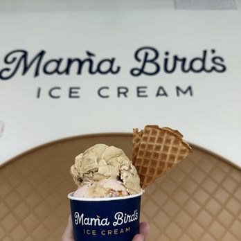 Mama Bird’s Ice Cream - Two scoop Salted crackamel and strawberry & honey - Ice Cream & Frozen Yogurt Near Me - Apex, North Carolina Mama Bird’s Ice Cream - Two scoop Salted crackamel and strawberry & honey - Ice Cream & Frozen Yogurt Near Me - Apex, North Carolina