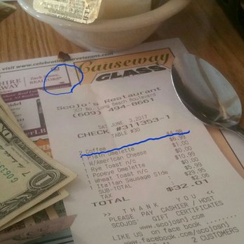Scojo's - Okay now it's part of you for and this much money for coffee that tastes like mud come on $32 for 2 people eat breakfast - New American Near Me - Surf City, New Jersey Scojo's - Okay now it's part of you for and this much money for coffee that tastes like mud come on $32 for 2 people eat breakfast - New American Near Me - Surf City, New Jersey