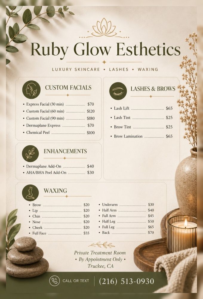 Ruby Glow Esthetics Logo