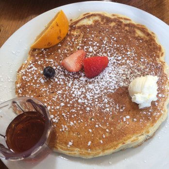 Sam's Log Cabin - Seasonal pancakes. This one has apples mixed in the batter and the syrup is to die for and huge for 1 pancake. - Breakfast & Brunch Near Me - Albany, California Sam's Log Cabin - Seasonal pancakes. This one has apples mixed in the batter and the syrup is to die for and huge for 1 pancake. - Breakfast & Brunch Near Me - Albany, California
