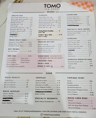 Menu photo 4 TOMO Tea House Alameda, CA Menu photo 4 TOMO Tea House Alameda, CA