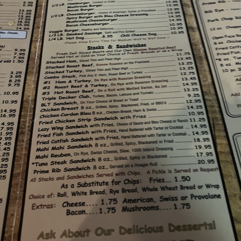 Brass Ring Pub - Menu part - Sports Bars Near Me - Royal Palm Beach, Florida