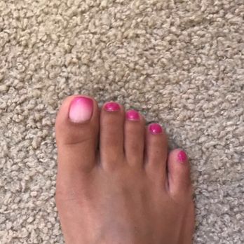 Trendy Nails Spa - I got the GLOW IN THE DARK mood-changing gel polish! It changes from nude at warm temp to bright pink at cold temp. - Nail Salons Near Me - Fresno, California Trendy Nails Spa - I got the GLOW IN THE DARK mood-changing gel polish! It changes from nude at warm temp to bright pink at cold temp. - Nail Salons Near Me - Fresno, California