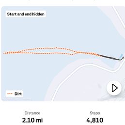 Strava: Badwater Basin Salt Flats. We walked about 2 mi for 1 hr.