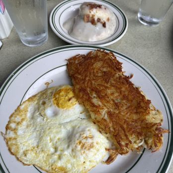 Woody's Diner - Two eggs combo with hash, browns, and a biscuit with gravy - Diners Near Me - Newport Beach, California Woody's Diner - Two eggs combo with hash, browns, and a biscuit with gravy - Diners Near Me - Newport Beach, California
