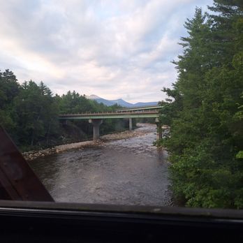 Cafe Lafayette Dinner Train - View from train window - New American Near Me - Lincoln, New Hampshire