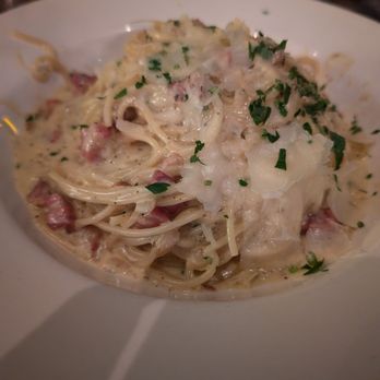 Sorrentino's St. Albert - Spaghetti carbonara - Italian Near Me - St Albert, Alberta Sorrentino's St. Albert - Spaghetti carbonara - Italian Near Me - St Albert, Alberta