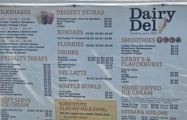 Menu photo 1 Dairy Del Louisville, KY Menu photo 1 Dairy Del Louisville, KY