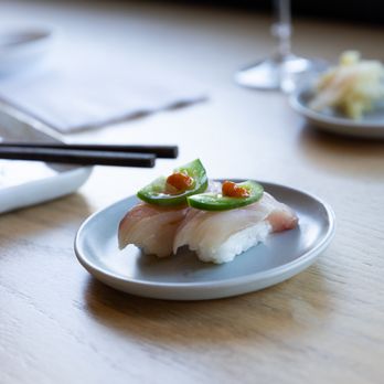 Maki Noho - Yellowtail Nigiri: Jalapeno, Yuzu, Sriracha - Japanese Near Me - North Hollywood, California Maki Noho - Yellowtail Nigiri: Jalapeno, Yuzu, Sriracha - Japanese Near Me - North Hollywood, California