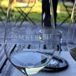Tamber Bey Vineyards - Welcome glass