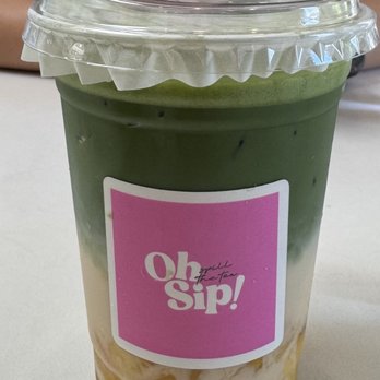 Oh Sip - Mango matcha latte - Coffee & Tea Near Me - San Gabriel, California Oh Sip - Mango matcha latte - Coffee & Tea Near Me - San Gabriel, California