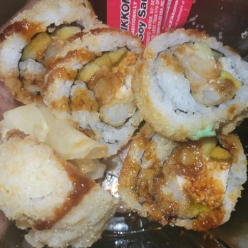 Ichiro Sushi and Teriyaki - Quality and quantity of crunch roll has dropped considerably. This is the nee packaging. Horrible. Ginger and Wasabi ?? Where - Sushi Bars Near Me - Seattle, Washington Ichiro Sushi and Teriyaki - Quality and quantity of crunch roll has dropped considerably. This is the nee packaging. Horrible. Ginger and Wasabi ?? Where - Sushi Bars Near Me - Seattle, Washington