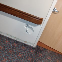 Hillcrest Commons - hole next to resident room