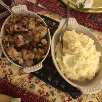 Turtle + The Wolf - Stuffing and mashed potatoes. - New American Near Me - Montclair, New Jersey