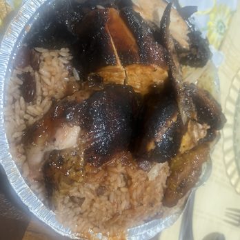 Jamaican Flavors - Jerk chicken with rice - Caribbean Near Me - Springfield Gardens, New York