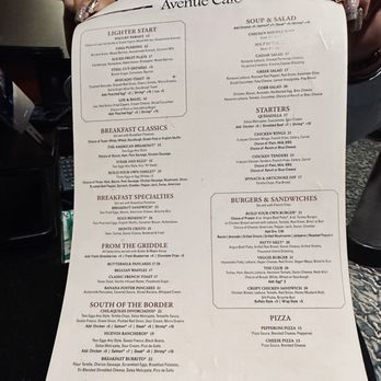 Avenue Cafe - Menu - Bars Near Me - Las Vegas, Nevada Avenue Cafe - Menu - Bars Near Me - Las Vegas, Nevada