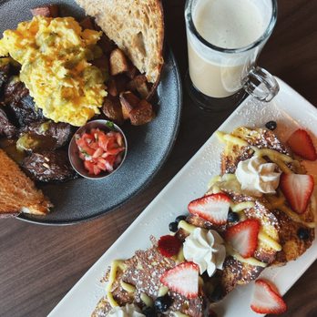 Five Corners Bistro & Craft Bar - Steak and Eggs and French Toast with a Corner Coffee - New American Near Me - Farmington, Connecticut Five Corners Bistro & Craft Bar - Steak and Eggs and French Toast with a Corner Coffee - New American Near Me - Farmington, Connecticut