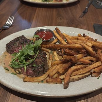 Oliver's Modern American - prime steak with French fries - American Near Me - Scottsdale, Arizona Oliver's Modern American - prime steak with French fries - American Near Me - Scottsdale, Arizona