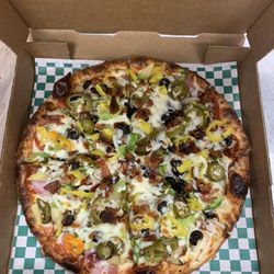 Jack's Legacy KN - The "Hazard", all the toppings on one pizza.
