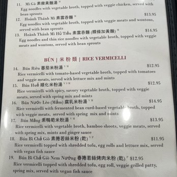 Thien Tam Vegetarian Restaurant - Menu 11/16/2024 - Vegetarian Near Me - El Monte, California