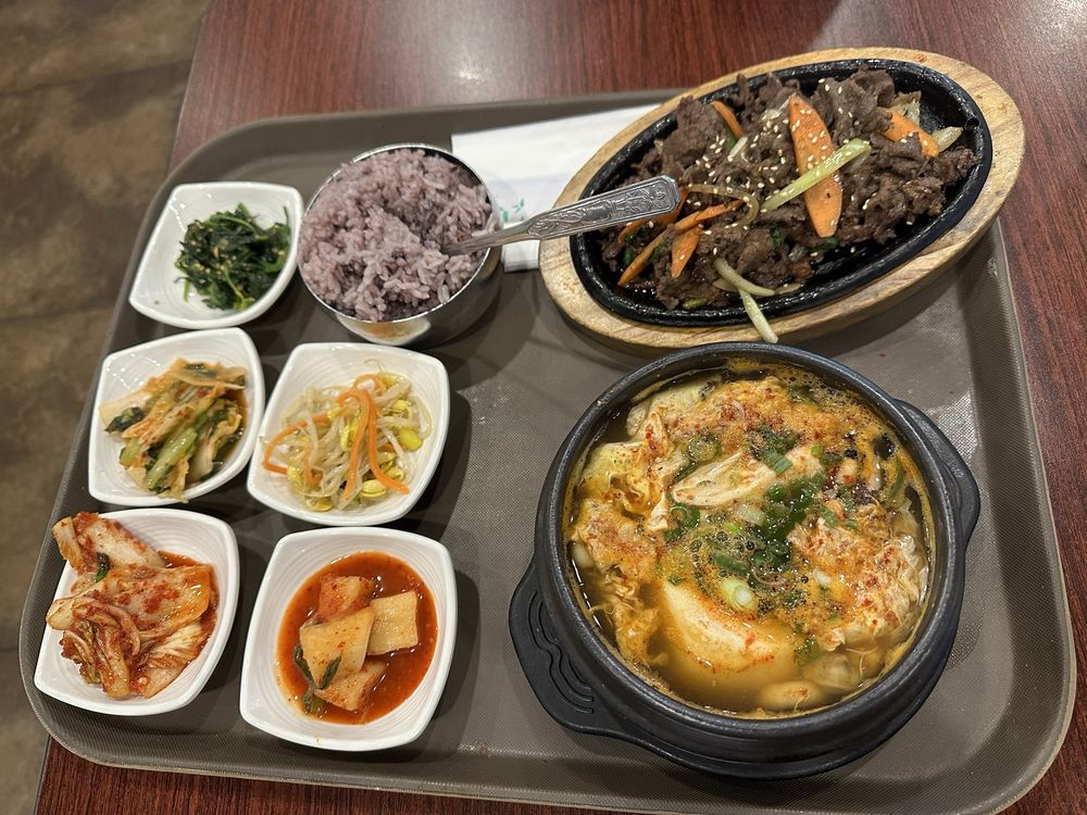 Food from Hot Stone & Korean Kitchen