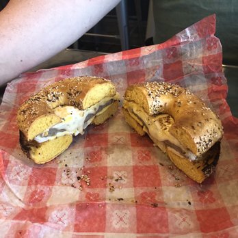 Kettle Bagels & Grill - sausage egg and cheese on egg everything bagel - Bagels Near Me - Plantsville, Connecticut Kettle Bagels & Grill - sausage egg and cheese on egg everything bagel - Bagels Near Me - Plantsville, Connecticut