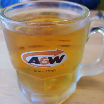 A & W - Apple juice in a frosted glass mug. - Fast Food Near Me - Ottawa, Ontario