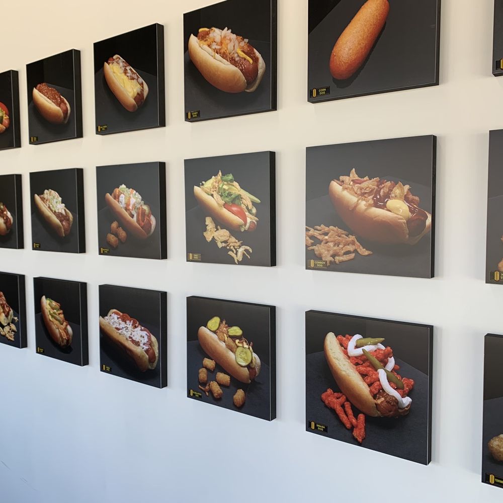 DogSlinger - Inside visual menu - Hot Dogs Near Me - Stevensville, Michigan DogSlinger - Inside visual menu - Hot Dogs Near Me - Stevensville, Michigan
