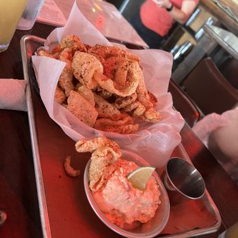 Home Team BBQ - Pork rinds and pimento cheese - Barbeque Near Me - Sullivan's Island, South Carolina