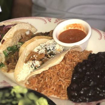 El Camino - Taco combo with rice and beans - Cocktail Bars Near Me - Delray Beach, Florida