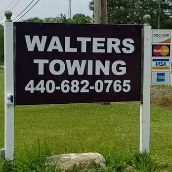 Walters Towing - Business Sign - Towing Near Me - Chardon, Ohio Walters Towing - Business Sign - Towing Near Me - Chardon, Ohio