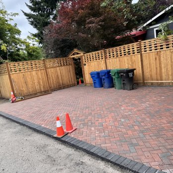 Hergom Landscaping - Project finished Fence install and paver install parking spot - Landscaping Near Me - Seattle, Washington Hergom Landscaping - Project finished Fence install and paver install parking spot - Landscaping Near Me - Seattle, Washington
