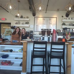 The Village Brew Coffee House - Johnna and Kaylee at the counter