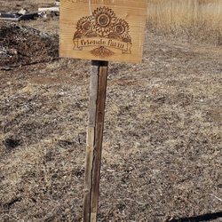 Friends Farm - Friends farm welcome sign