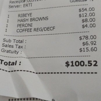 Prime Catch - Bill - Steakhouses Near Me - New York, New York
