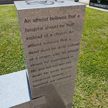 Atheist Monument - Atheist Monument, Starke - Public Art Near Me - Starke, Florida Atheist Monument - Atheist Monument, Starke - Public Art Near Me - Starke, Florida
