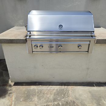 BBQ Grill Outlet - Lynx 42" All Trident Grill with Rotisserie (Natural Gas). Maro and Christiano did an amazing job of ensuring the Lynx grill fit perfectly. - Grilling Equipment Near Me - Santa Ana, California