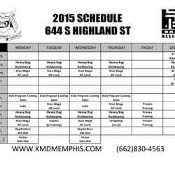 Krav Maga Desoto - Schedule