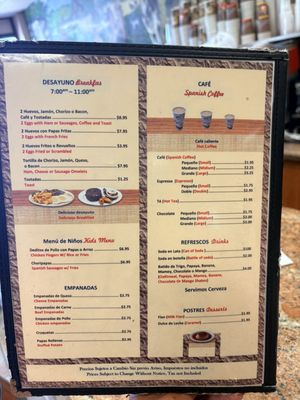 Menu photo 2 Gilberto's Cafeteria North Bergen, NJ Menu photo 2 Gilberto's Cafeteria North Bergen, NJ