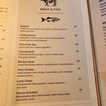 Metro Cafe - Meat  and fish  menu. March 2026. - American Near Me - El Segundo, California